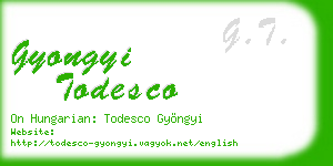 gyongyi todesco business card